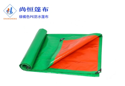 10×15米克重100g綠橘色pe篷布規(guī)格尺寸參數